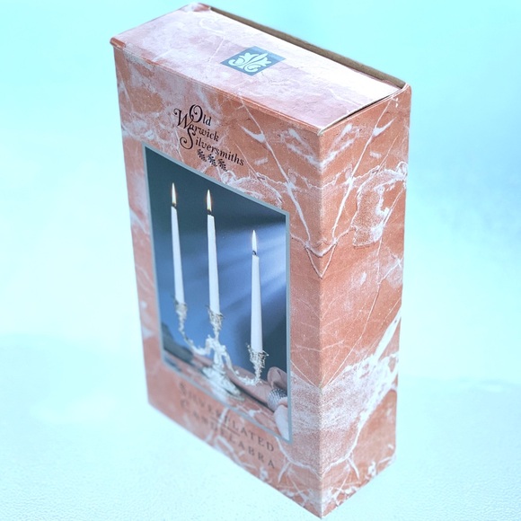 3-Candle Silver-Plated Candelabra - Picture 2 of 5